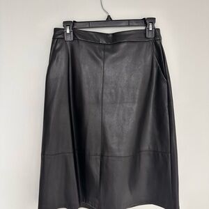 A New Day Black Pleather Skirt